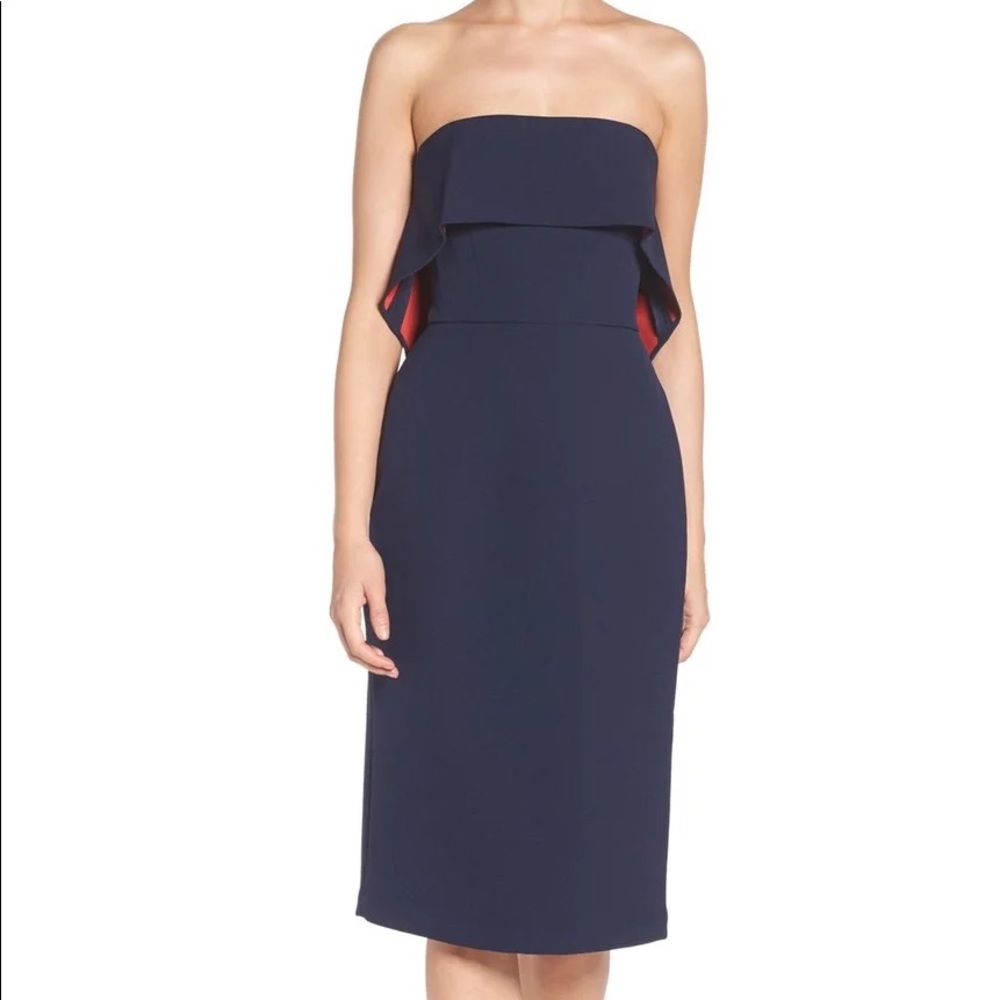 BCBG navy dress, Super classy with back detail